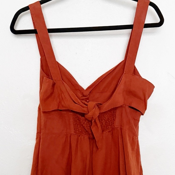 Anthropologie Maeve Twist Front Linen Blend Mini Dress Sz M - Picture 9 of 13